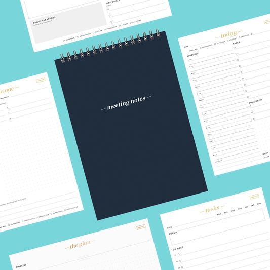 Ink+Volt Productivity Notepad Suite navy
